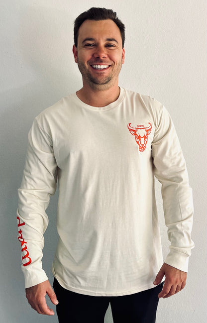 Mens Long Sleeve Tee Red Bull Design