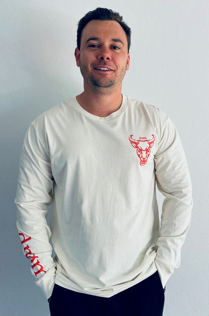 Mens Long Sleeve Tee Red Bull Design