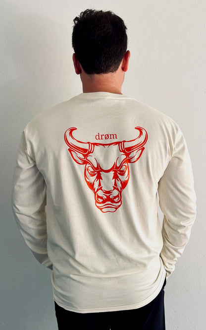 Mens Long Sleeve Tee Red Bull Design