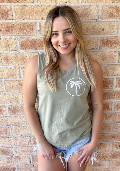 Womens Tank - Palm Tree