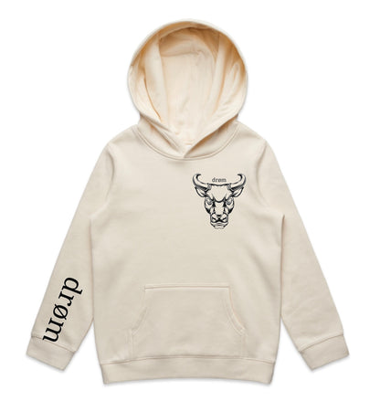 Kids Hoodie - Black or White Bull