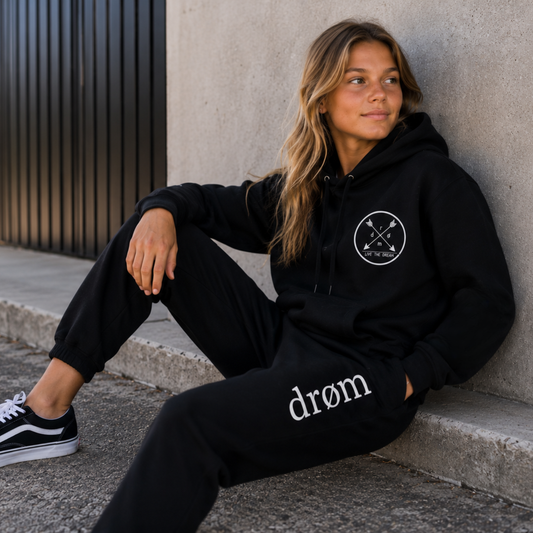 Girls Tracksuit drøm Arrows Black Top with Black Pants