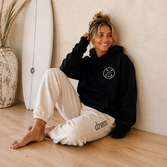 Womens Tracksuit drøm Arrows Black top with Sand pants