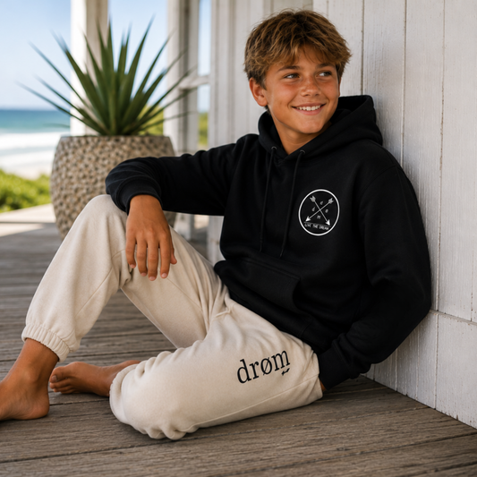 Boys Tracksuit drøm Arrows Black top with Sand pants