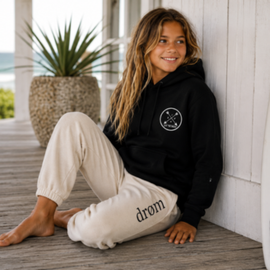 Girls Tracksuit drøm Arrows Black top with Sand pants