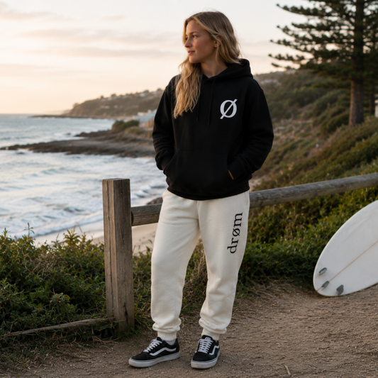 Womens drøm Logo Black Top with Sand Pants