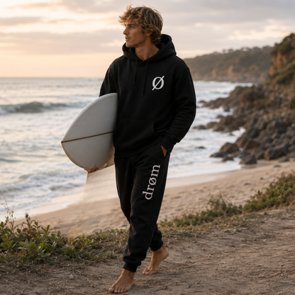 Mens Tracksuit drøm Logo Black Top with Black Pants