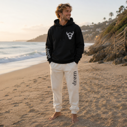 Mens Tracksuit drøm Bull Black top with Sand pants