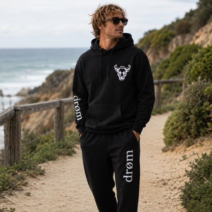 Mens Tracksuit drøm Bull Black Top with Black Pants