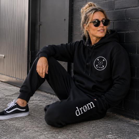 Womens Tracksuit drøm Arrows Black Top with Black Pants