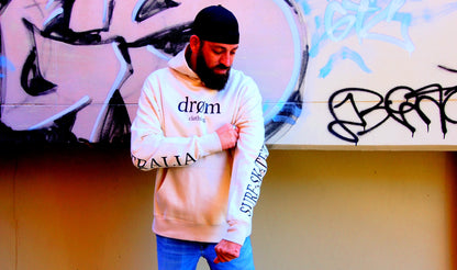 Mens Premium Oversize Heavy Hoodie drøm Logo Design