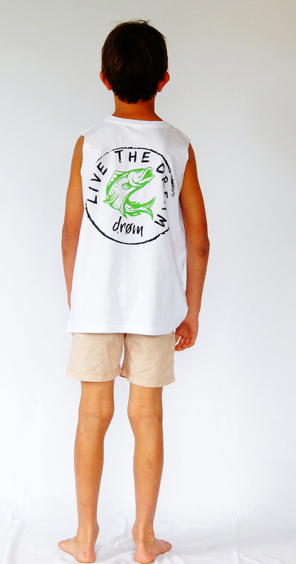 Kids and Teens Tank - Green Barra design
