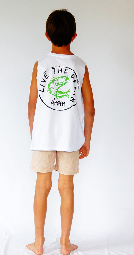 Kids and Teens Tank - NEW - Green Barra design