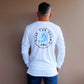 NEW- Long Sleeve - Surfer blue and white design