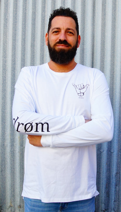 Mens Long Sleeve Tee Hang Loose Design