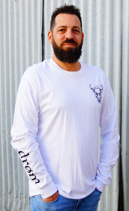 Long Sleeve -  Black or White Bull