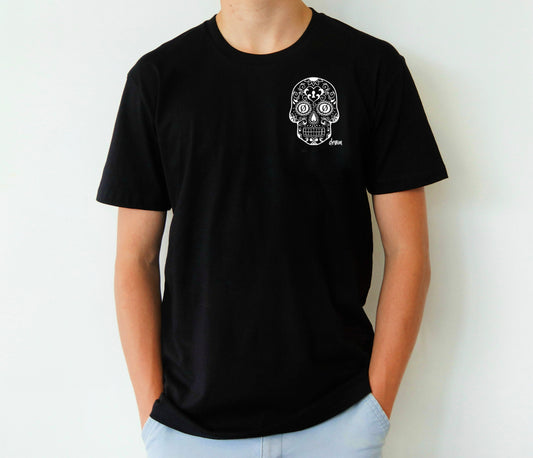 Sugar Skull Black Tee