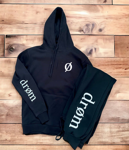 Womens Tracksuit drøm Logo Black Top with Black Pants