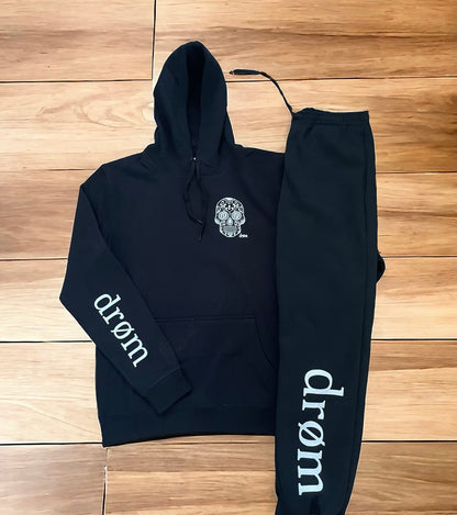 Tracksuit drøm Sugar Skull Black Top with Black Pants