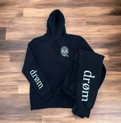 Tracksuit drøm Sugar Skull Black Top with Black Pants