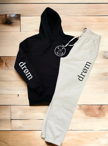 Tracksuit drøm Arrows Black top with Sand pants