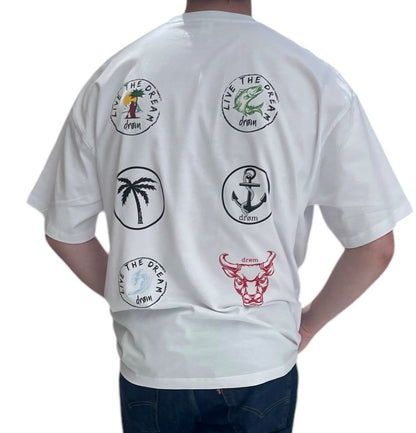 Tee - Oversize Multi design