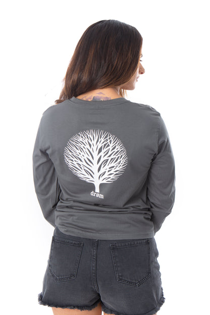 Womens Long Sleeve Tee Tree of Life Design