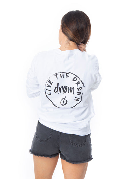 Womens Long Sleeve Tee New drøm Logo Design