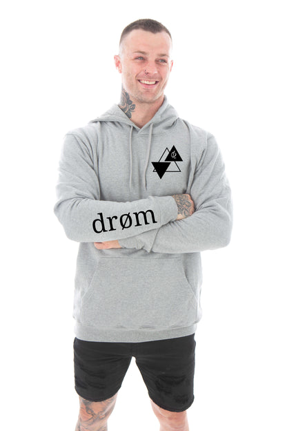 Mens Hoodie Triple Triangle Design