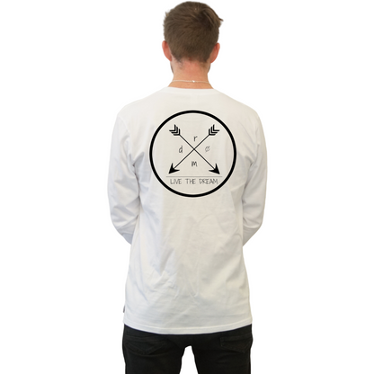 Mens Long Sleeve Tee Arrows Design