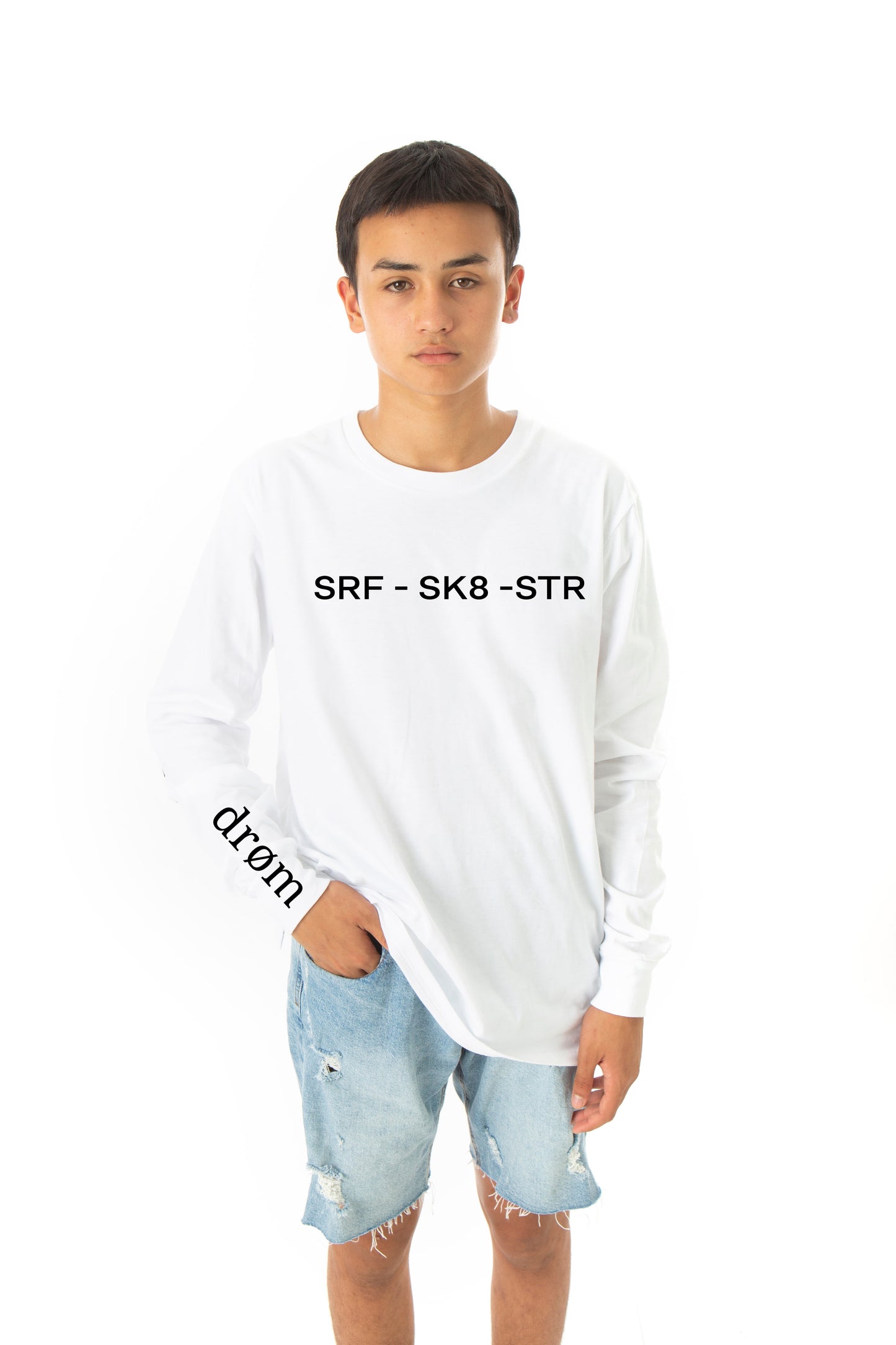 Kids Long Sleeve tee - NEW - SRF - SK8 - STR design