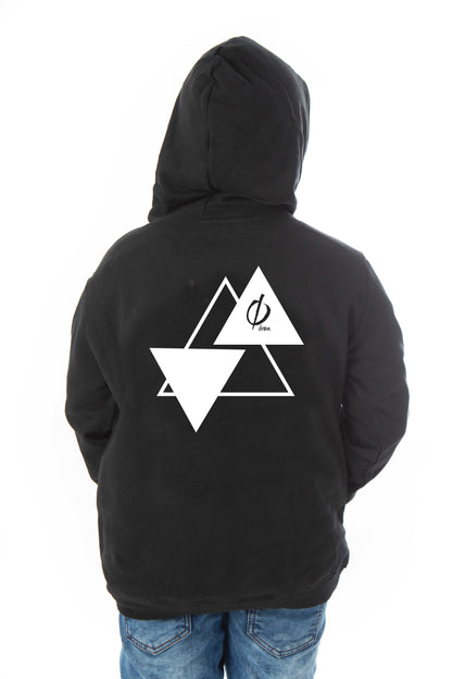 Kids Hoodie Triple Triangle Design