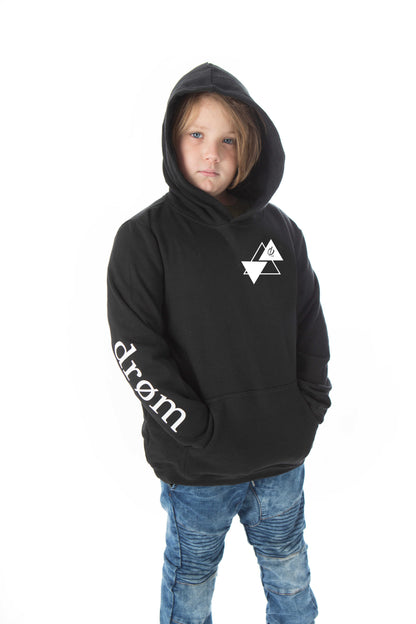Kids Hoodie Triple Triangle Design