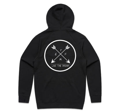 Mens Zip Hoodie Arrows Design