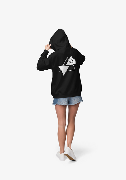 Womens Hoodie Triple Triangle Design