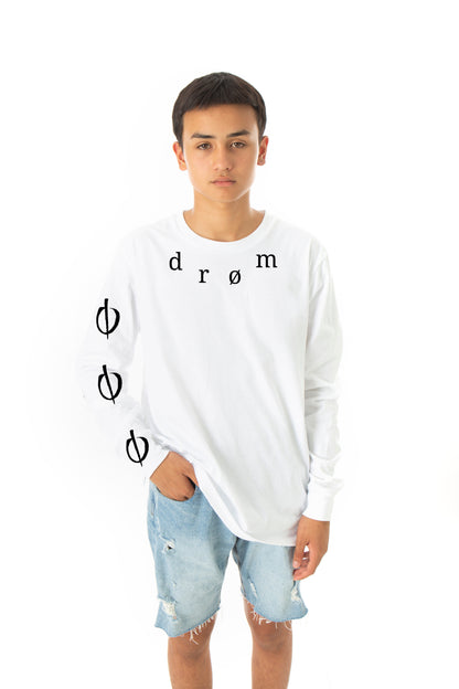 Kids Long Sleeve Tee drøm Neck Design